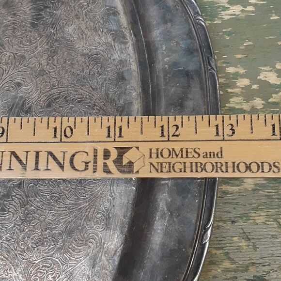 6 pc. Vintage Homan Silver plate Co tea pot, cream & sugar set, tray READ! - Picture 7 of 16